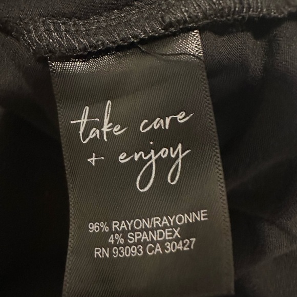 NIC+ZOE Black Long Sleeve Ruched Draped Cowl Neck Dress - Picture 3 of 12